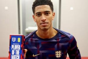 斩获MVP！贝林创造1机会+2关键传球12对抗7成功，评分7.6全场第3