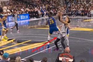 是这下伤的吗？文班伤前曾遭波杰姆扫腿+追梦疑似踢裆！