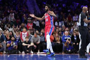 今天76人主场迎战猛龙 恩比德因伤病管理缺席比赛