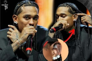 真没地方纹了？克拉克森在两只耳朵内侧分别纹了玫瑰和蜘蛛网