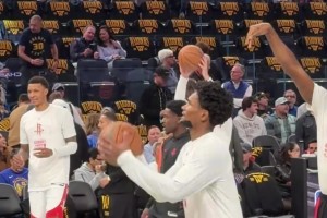 科尔：如果佩顿在我们还能限制一下谢泼德！我们一开始太软了